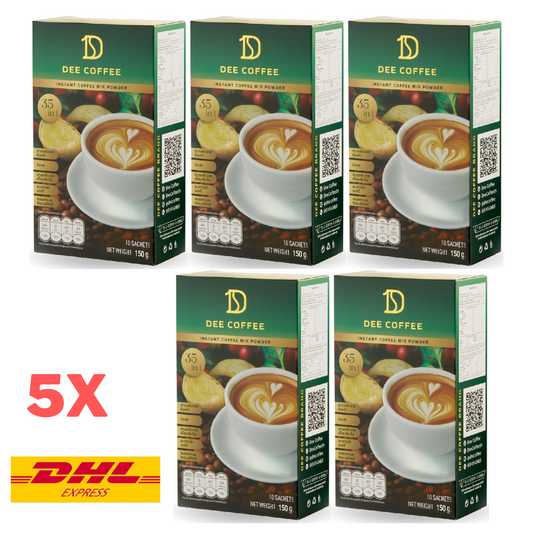 5x Dee Coffee Instant Mix Arabica Powder Drink Weight Control Healthy Slimming