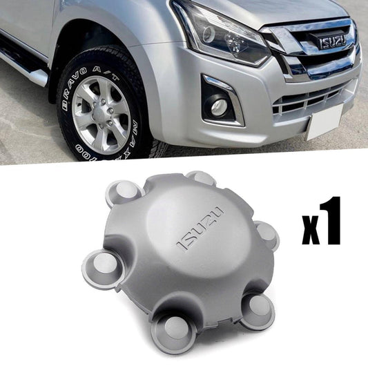 1x Wheel Centre Caps Cover Hub Grey 6Holes For Isuzu DMAX D-MAX Pickup 2016-2017