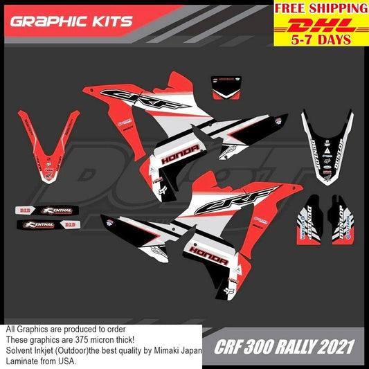 R6 Stickers Kit For Honda CRF 300 Rally 2021 Motocross Graphics Bike Decals crf