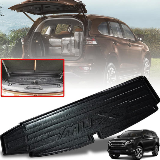 Black Rear Tray Trunk Cargo Mat Liner Pad For Isuzu MU-X MUX RJ SUV 2020-2022