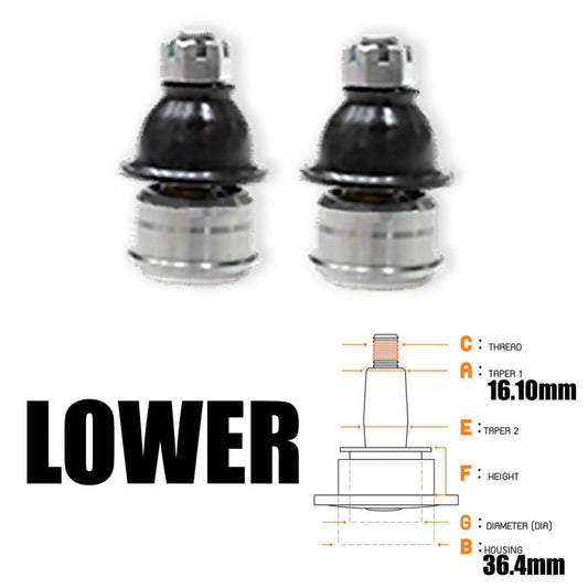 2 PCs Lower Ball Joint For Honda Brio 2011 2012 2013 2014 Hatchback