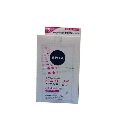 Nivea Extra White Make Up Starter Whitening Serum 3in1 SPF33 PA+++ 7 ml x 6