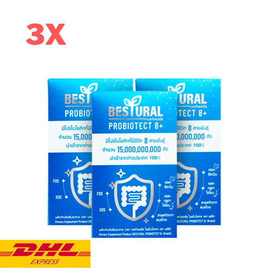 3x Bestural Probiotect 8+ Probiotic Instant Powder Balance Excretion Supplement