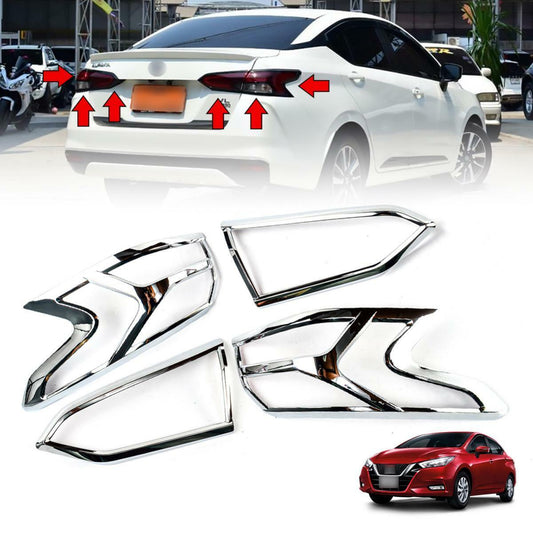 Cover Tail Lamp Light Chrome For Nissan Almera Versa N18 Sedan 2020-2021
