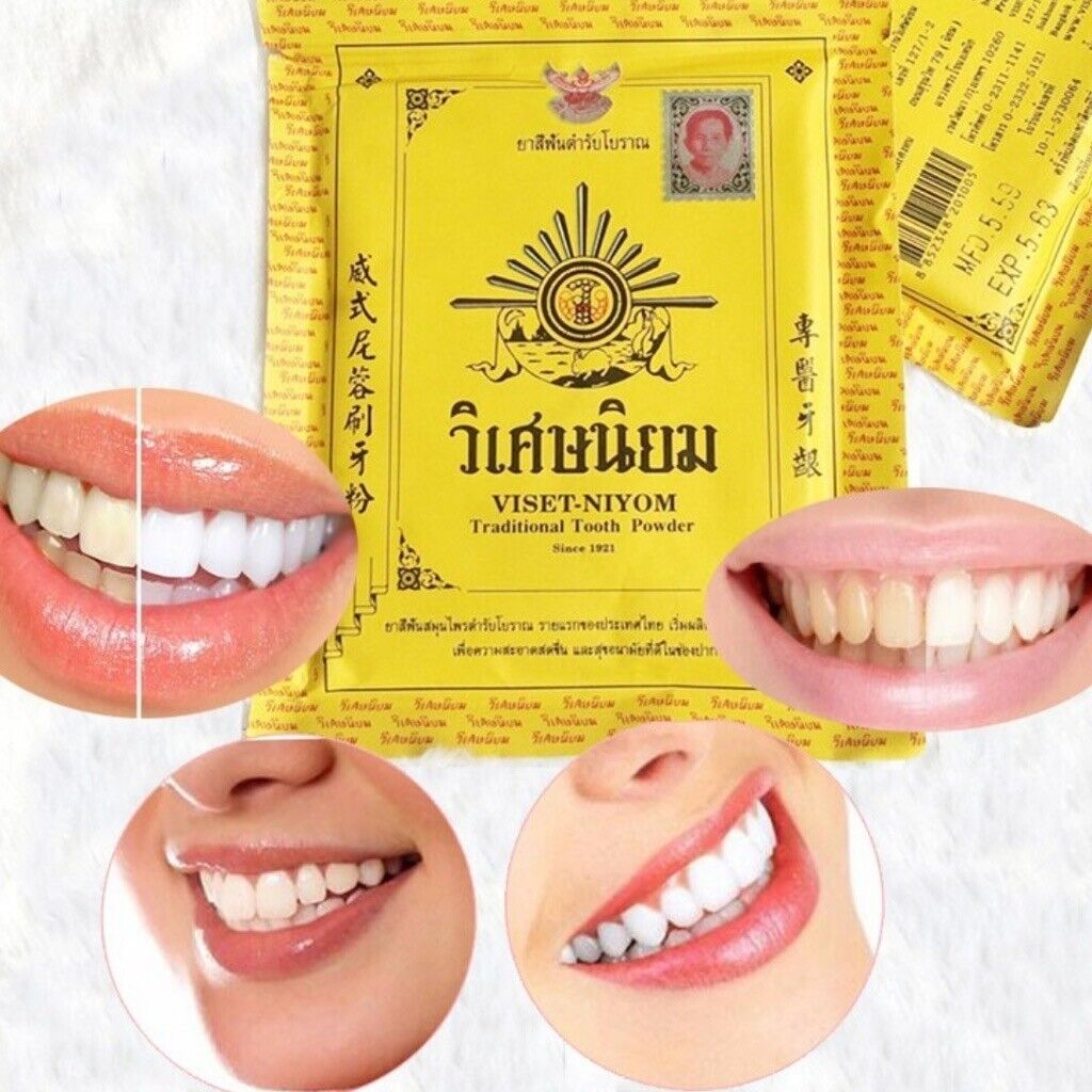 10x VISET NIYOM Traditional Classic Herbal Toothpaste Powder Natural 40g