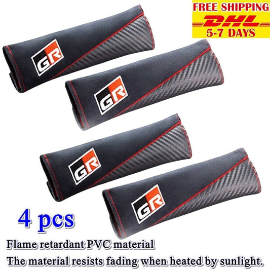 B11 Seat Belt Shoulder Cover Pad For Toyota Car Cushion Safety Harness Strap 4pc