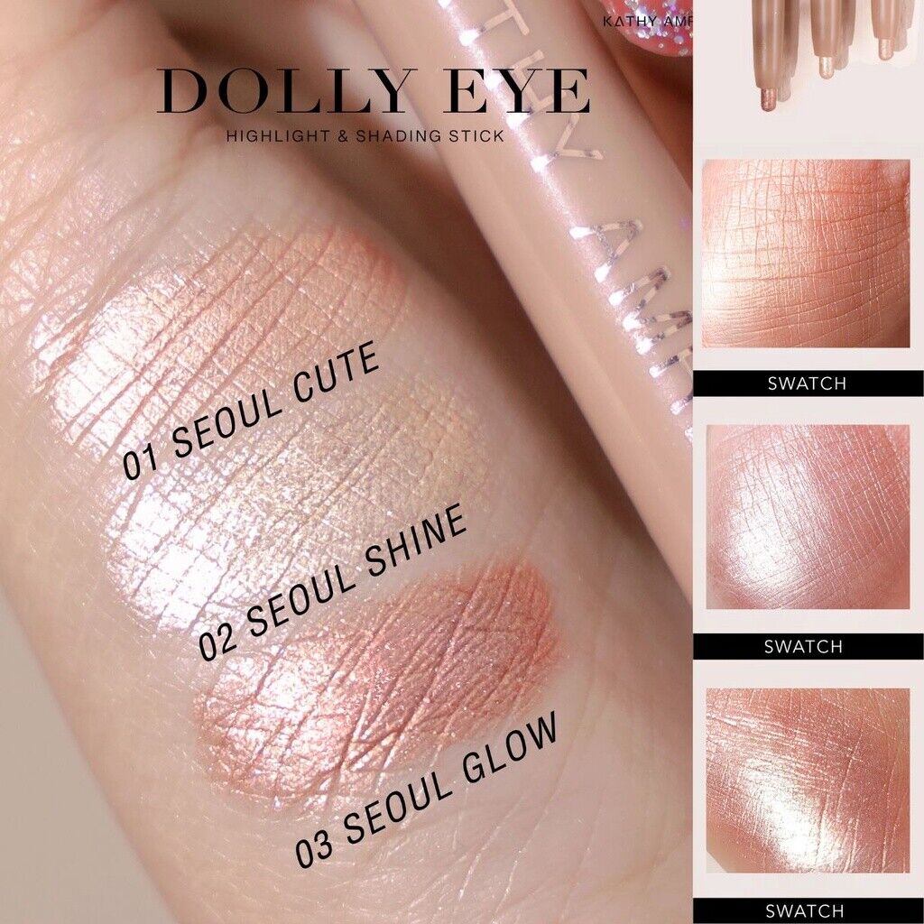KATHY AMREZ Dolly Eye Pencil 2 in 1 Shading Hilight Waterproof Long Lasting