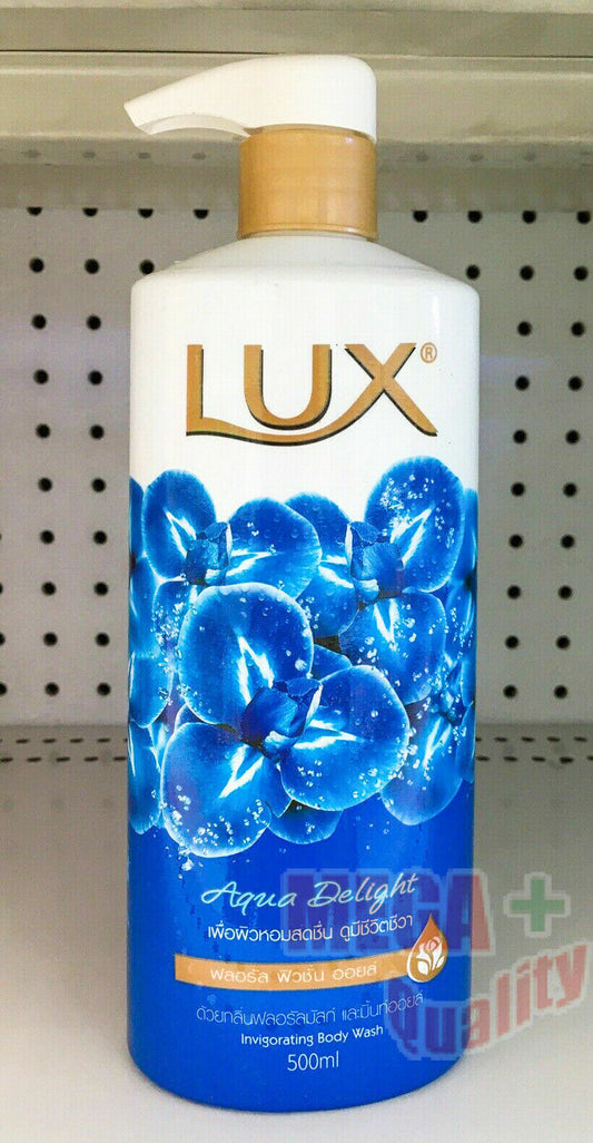 LUX Aqua Delight Invigorating Body Wash Shower Cream Florals Fusion Oil 500ml