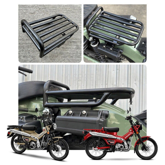 Diablo Black Rear Luggage Bag Carry V3 Fits Honda CT125 TRAIL HUNTER 2020 - 2023