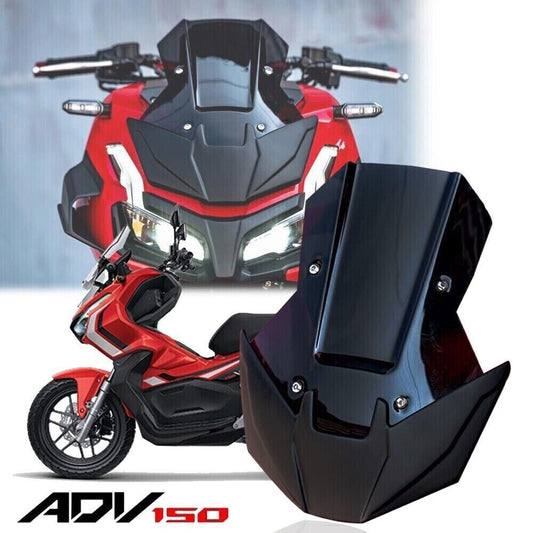 Black Front Windshield WindScreen Visor Touring For Honda ADV 150 ADV150 19-2021