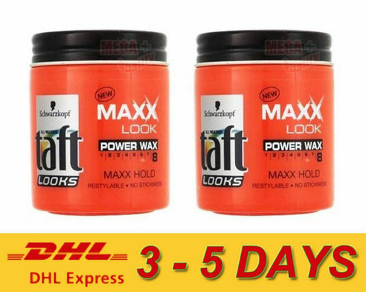 Schwarzkopf Taft LOOKS MAXX LOOK POWER WAX 8 MAXX HOLD Strong 85ml. ** Express !
