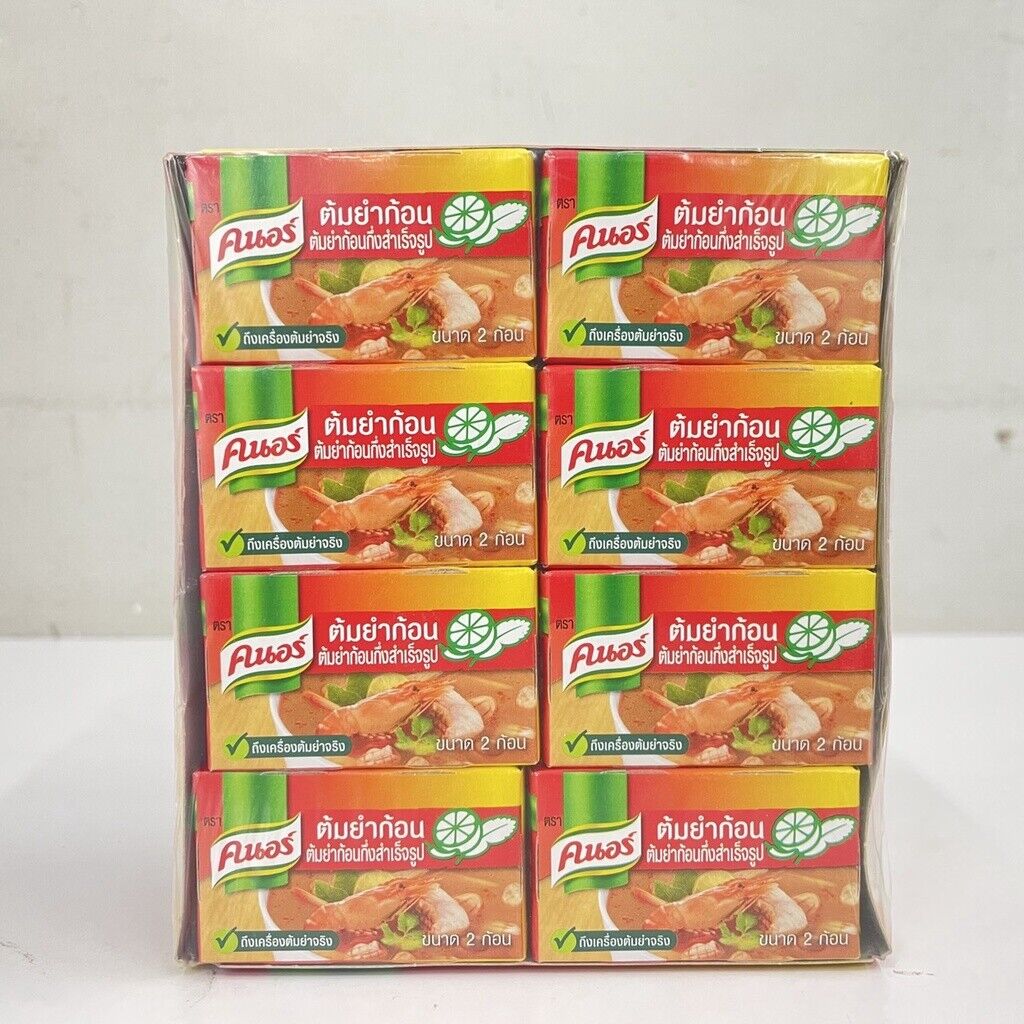 24x Knorr Soup Instant Bouillon Cubes Seasoning Easy Cooking Thai Street Food