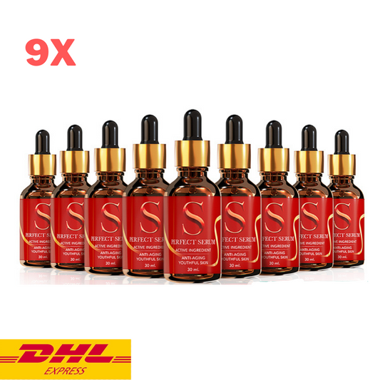 9x S Perfect Serum Anti-aging Youthful Skin Reduce Dark Spots Moisturizing 30 ml