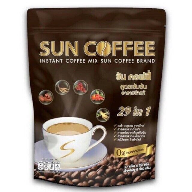 10x Sun Coffee Healthy Instant Coffee Weight Loss 29 in1 Slender No Cholesterol