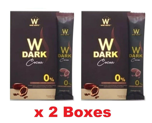 2x W Choco Dark Cocoa Instant Drink Powder Beverage Weight Control 0% Sugar Slim