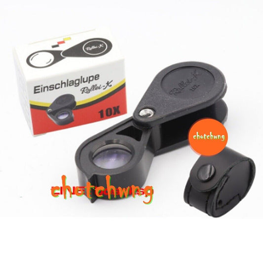 Rollei 10x14mm Black, Black Shank Generation Telescope Magnifying Diamond Amulet