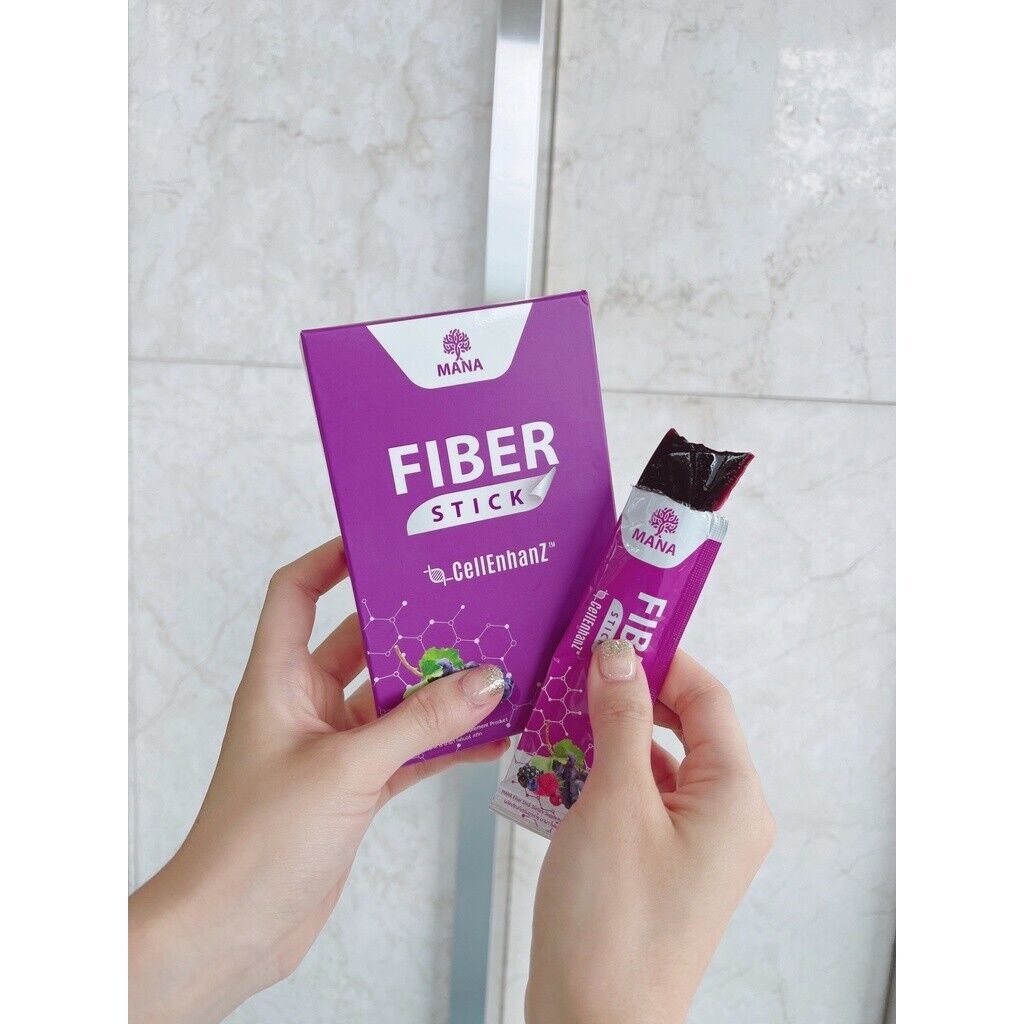 6x MANA Fiber Stick Jelly Detox Slim Skin Healthy No Fat No Sugar +Free Bio C