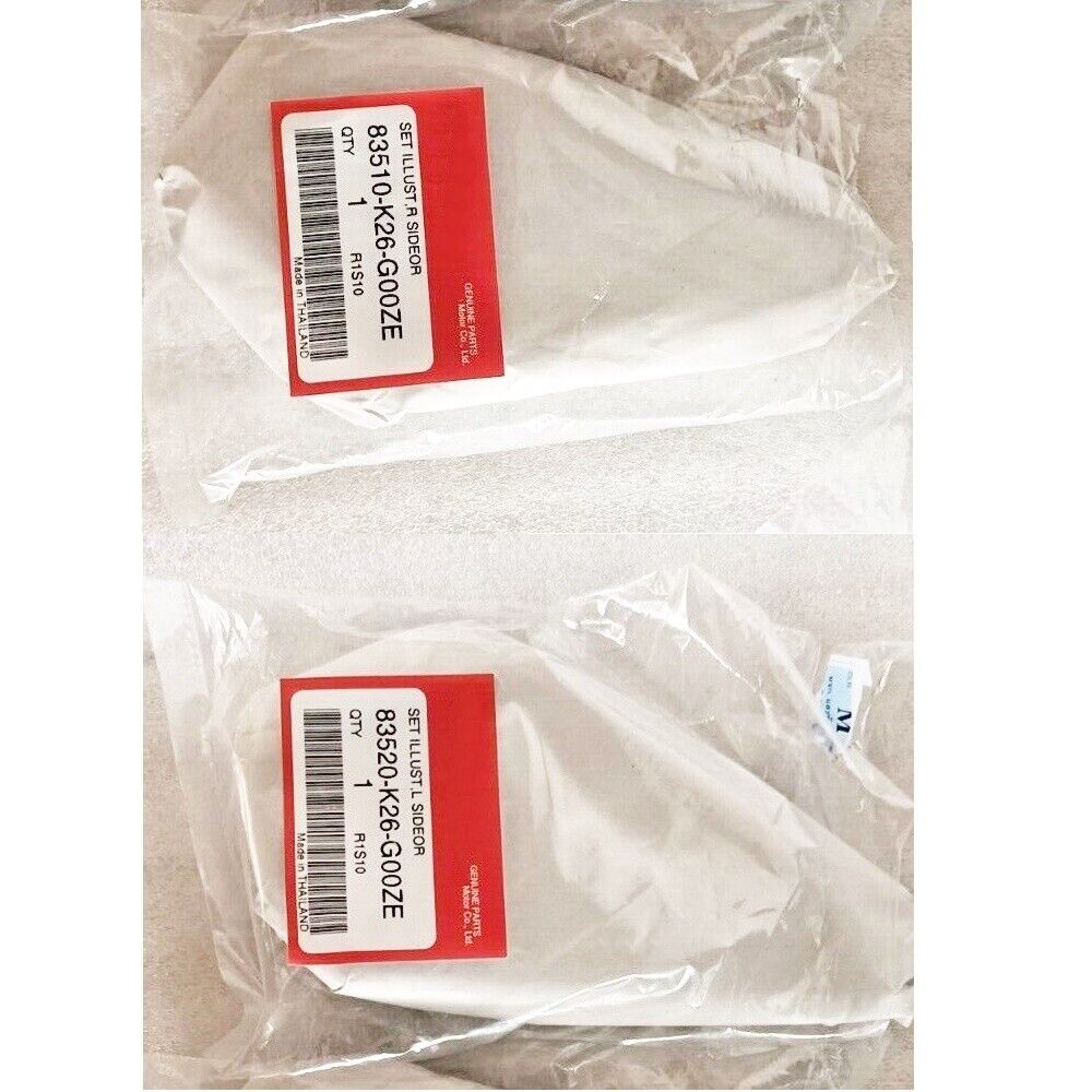 C26 White SIDE PANEL COVER SET 2 Pcs R+L For HONDA GROM Msx 125 2022 INFILL FAIR