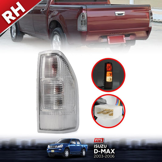 RH Right Tail Lamp Rear Light WHITE CLEAR Lens For Isuzu D-Max Pickup 2003-2006