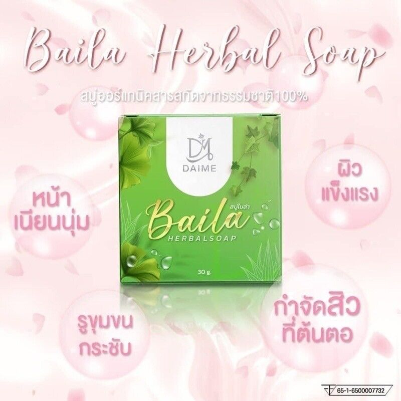 10X DAIME Baila Soap Face & Body Organic Nourish Anti Acne Dark Spots 30g