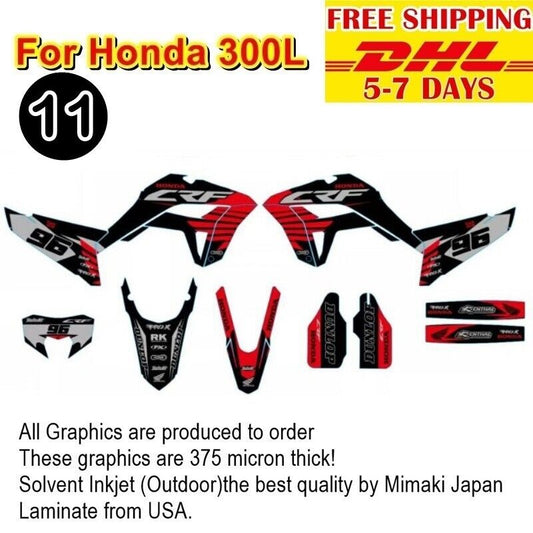Q4 Motocross Graphics Stickers Kit For Honda CRF300L Whole Bike Decals kits New