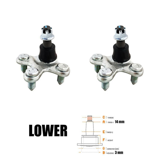 2 PCs Lower Ball Joint For Honda Civic FC Sedan DX LX 2016 17 18 19 2020