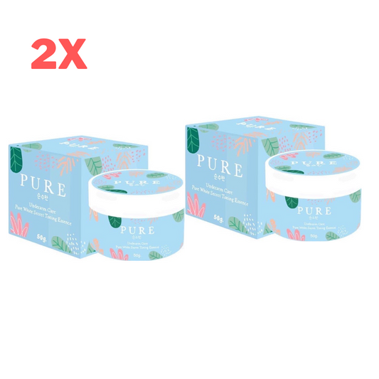 2x PURE Underarm Cream Brightening Smooth Armpit Deodorant Remove Odor 50g