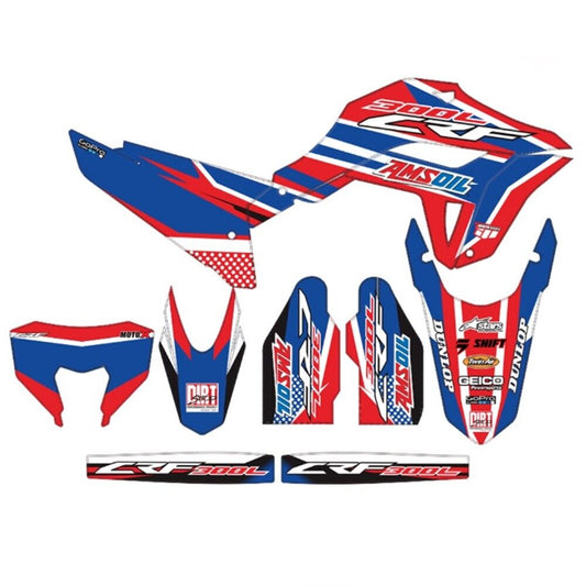 Stickers Decals For Honda CRF300L Motocross Graphics Whole Bike Accessories Blue
