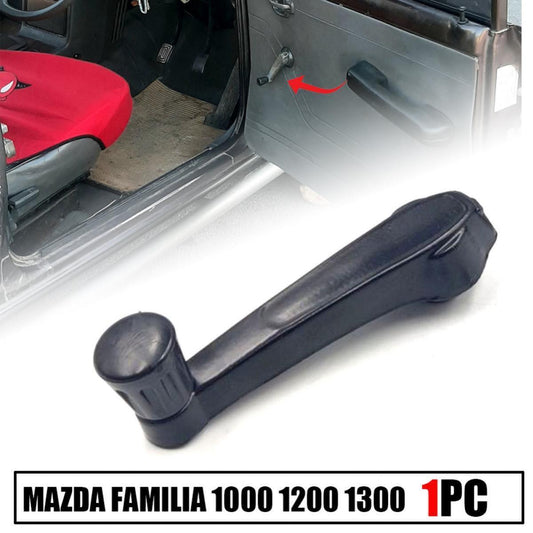 1PC Inner Window Crank Handle Black For Mazda Familia 1000 1200 1300 Pickup