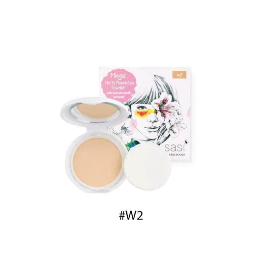 sasi Magic Matte Foundation Powder #W2 8.5 g Free parabens and fragrances