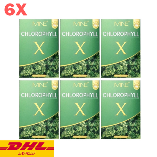 6x MINE Chlorophyll X Detox Drink Powder Healthy Skin Cleansing Balance Body