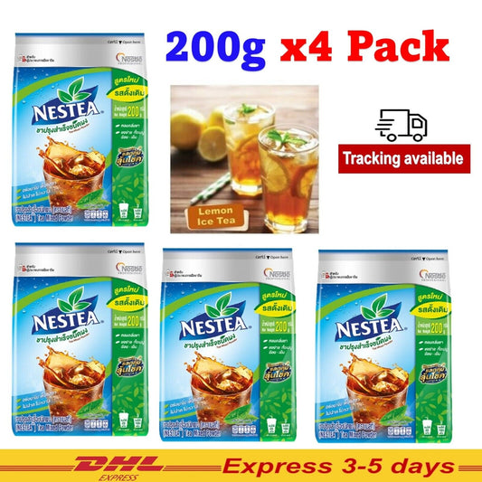 4X NESTEA Tea Mix Iced Powder Drink Instant Unsweetened Party No Sugar 200 g