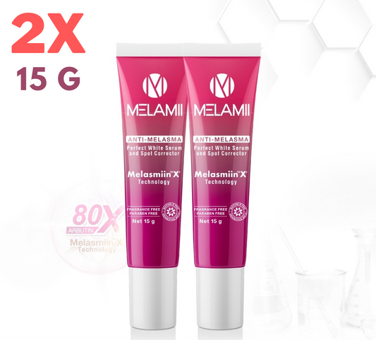 2x Melamii Anti-Melasma Cream SPF 20 Reduce Freckles Dark Spots Blemishes 15g