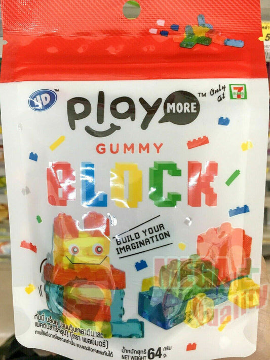 Jelly Gelatin Candy and Finished Packon Gummy Block Build Your Imagination 64G