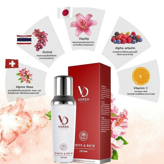 Vorda Whitening Serum White Rich Lifting Skin Natural 30 ml.