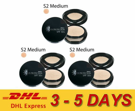 3 x Mistine SUN PROTECTION Powder SPF50+ UVA UVB Powder # S2 Medium Skin Express