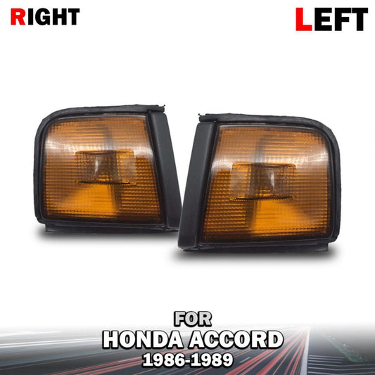 Pair Corner Lamp Indicator Light Amber Fit Honda Accord 1986-1989 Sedan CA
