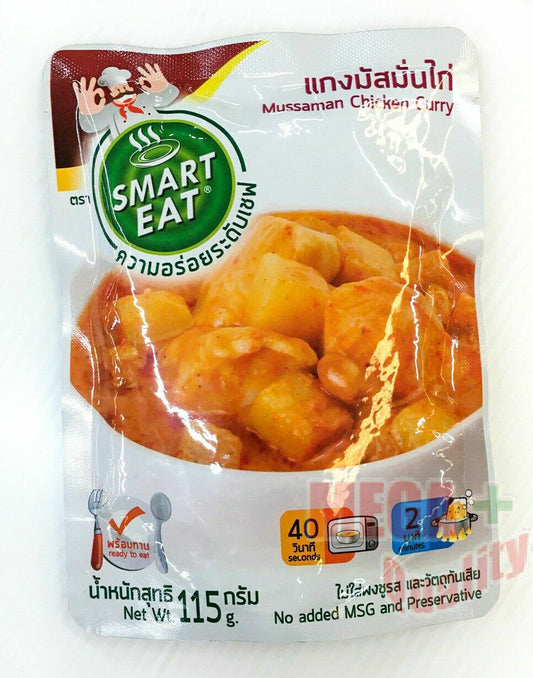 SMART EAT Mussaman Chicken Curry Thai Food Ready Meal Easy Instant Food 115g