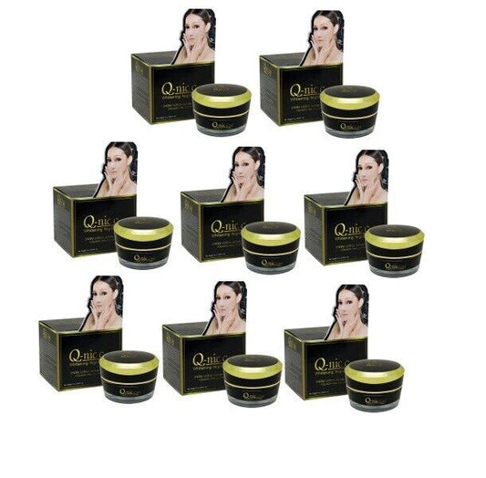 8x Q-nic Whitening Night Cream nourish skin clear reduce dark spots youthful