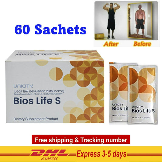 Unicity Bios Life S Slim Weight Loss Dietary Supplement Natural100% 60 Sachets