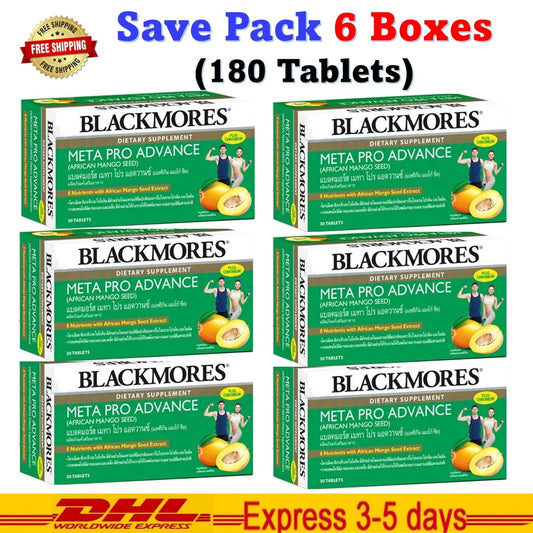 6x Blackmores Meta Pro Advance African Mango Seed Metabolism (180 Tablets)