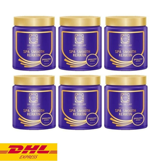 6x LAE SA LUAY Treatment Spa Smooth Keratin Straight Hair Repair Dry Damage
