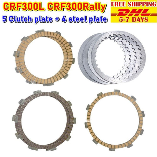 C30 Clutch Plates Friction Kit Set For Honda CRF300L CRF300Rally Pressure Steel