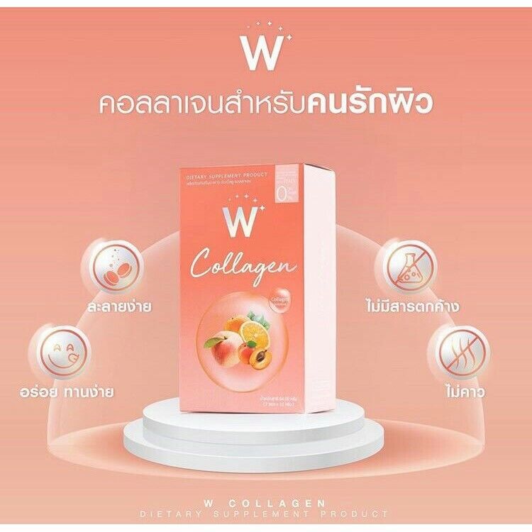 8x W Collagen Wink White Powder Drink Whitening Anti-aging Radiant Smooth Skin