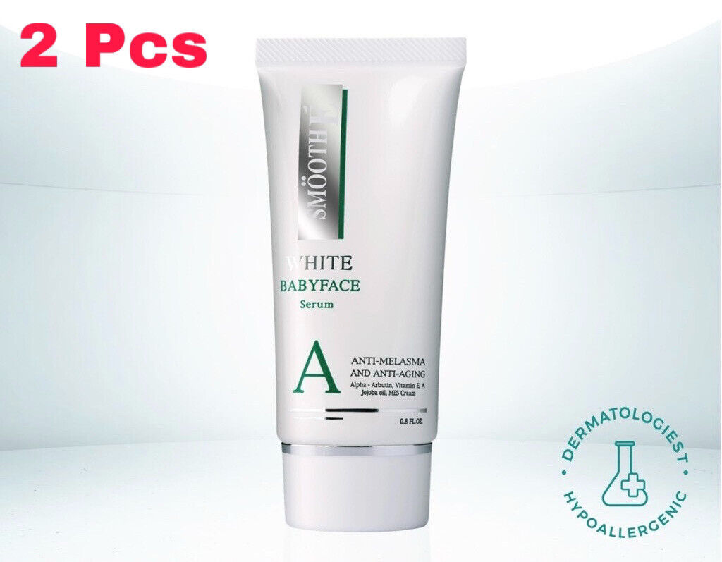2x Smooth E White Babyface Serum Anti-Melasma, Anti-Aging, Whitening 0.8 fl.oz.