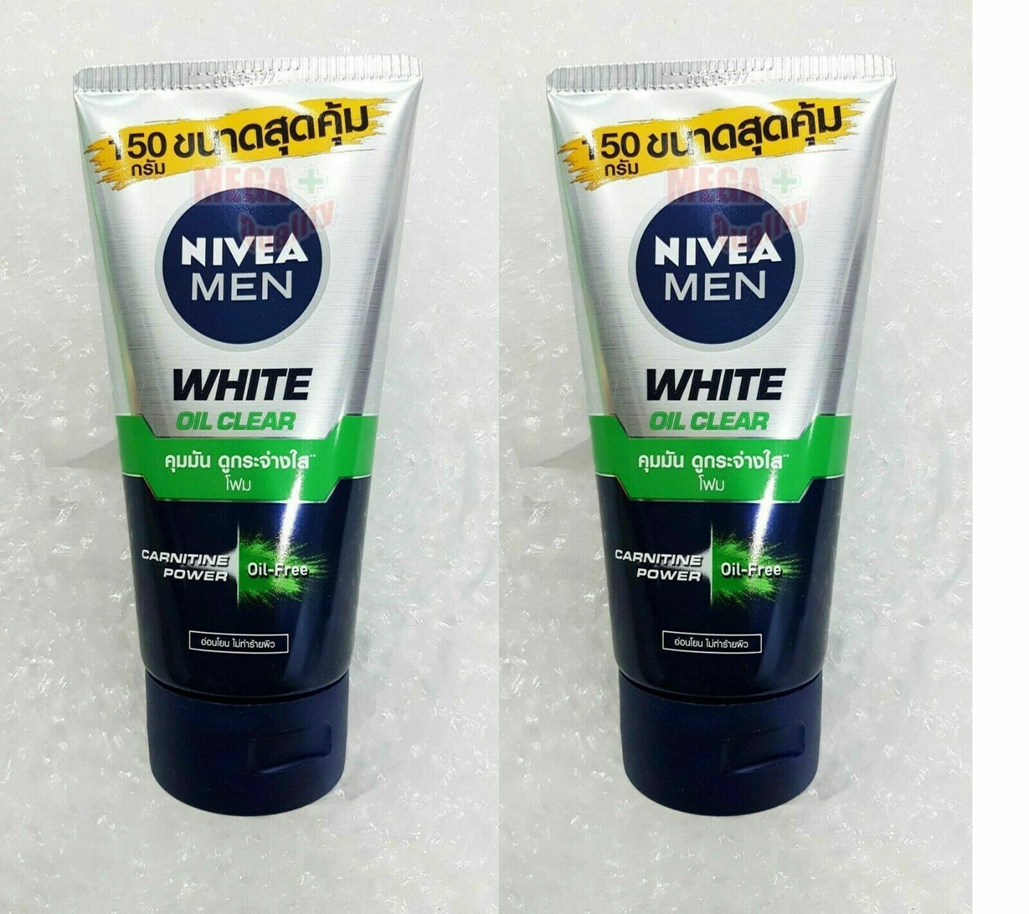 2x 150g NIVEA MEN ANTI OIL WHITE OIL CONTROL FACIAL CLEANSING FOAM 10X FACE WASH
