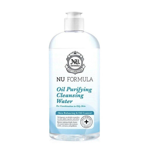Nu Formula Oil Purifying Cleansing Water Makeup Remover Reduce Acne Skin 510 ml