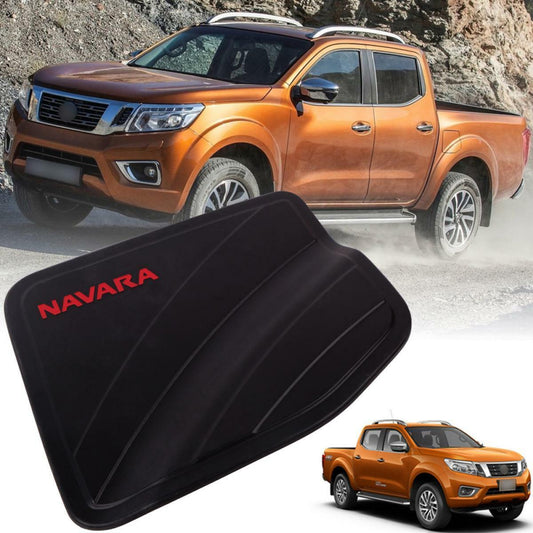 Cover Fuel Oil Cap Black Logo Red Fit For Nissan Navara NP300 4 Doors 2014-18