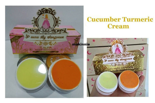 1x P Aura Cucumber Turmeric Night Cream New Packet