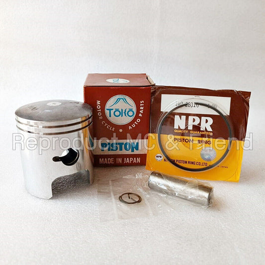 Piston + Rings + Pin Set OS 1.00 Dia : 57.00mm JP Suzuki TS125 TC125 RV125 DS125